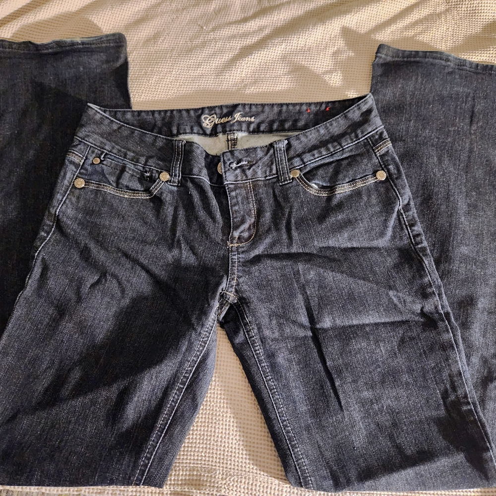 Guess Women's Dark Blue Straight Leg Jeans